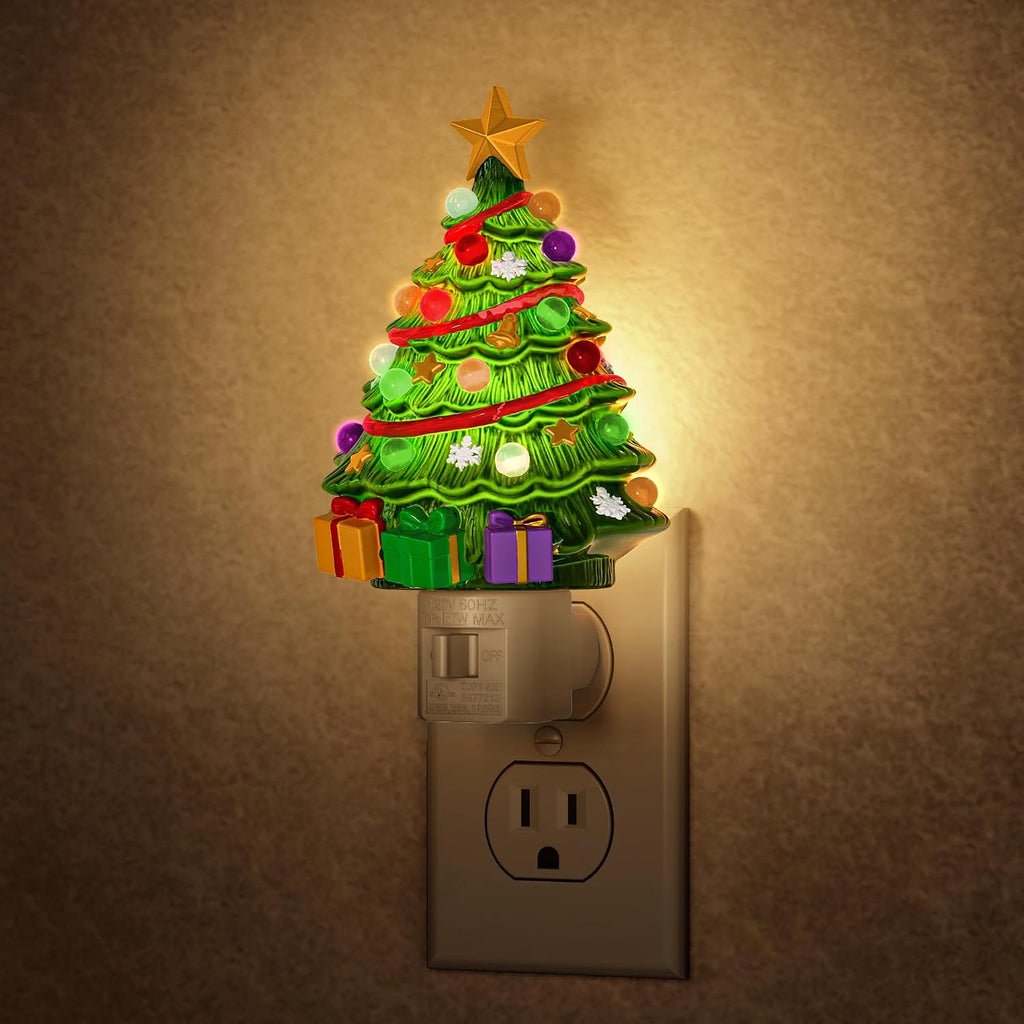 Snowman Christmas Tree Night Light Night Lights Plug into Wall