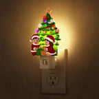 Snowman Christmas Tree Night Light Night Lights Plug into Wall