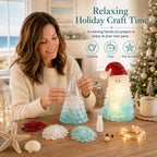 🔥66% OFF – DIY Lighted Sea Glass Christmas Decor Kit – Beginner-Friendly Holiday Craft