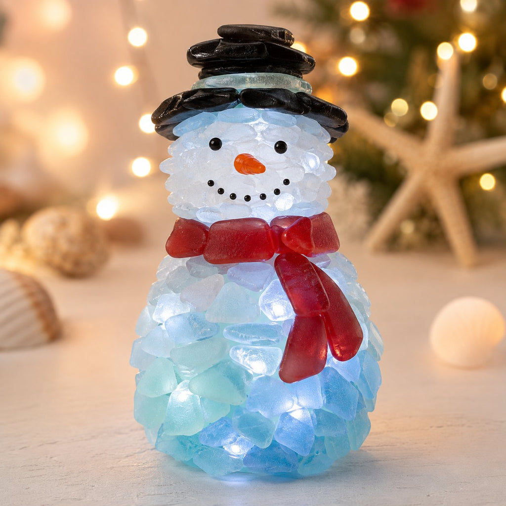 🔥66% OFF – DIY Lighted Sea Glass Christmas Decor Kit – Beginner-Friendly Holiday Craft