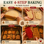 💥ONLY £7.99!!!🎁 BUY 1 GET 1 FREE | Christmas Baking Moulds – 8 Festive Designs 🎄