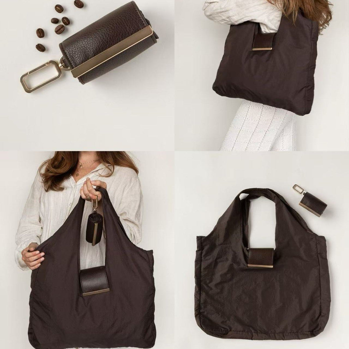 🔥✨ Pocket-Sized Foldable Keychain Tote Bag