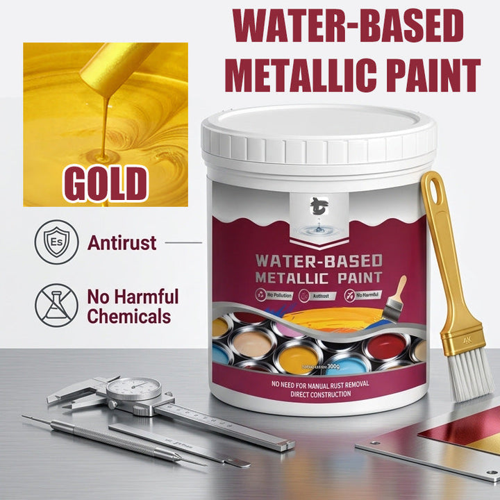 ⏳Time-Limited Special⏰Rust Converter Metallic Paint – One coat stops rust, no sanding, no fumes.  🔨🛡️