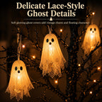 Vintage LED Halloween Ghost Tree