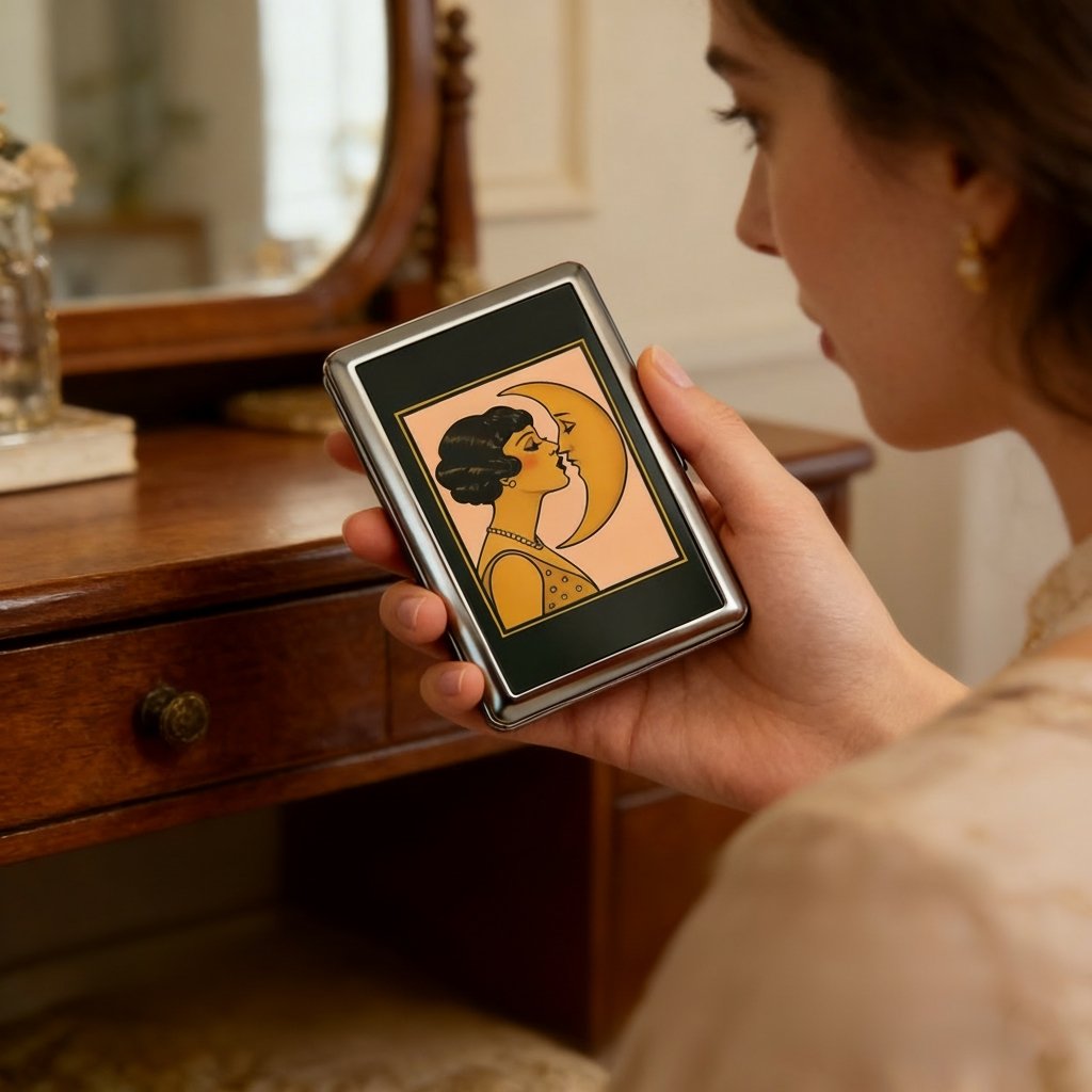 🛡️Vintage Art Deco Versatile Card & Cash Case With RFID Protection