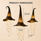 🔥50% Off Last Day🔥Lighted Witch Hat Hanging Chime