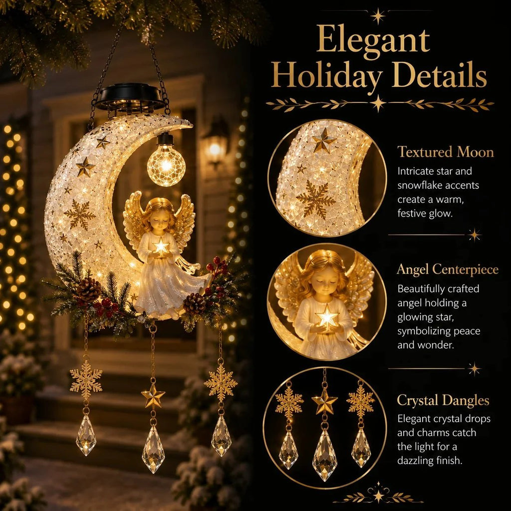 ✨ 45% OFF | Christmas Angel Moon Light – Magical Holiday Glow