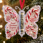 🔥🎄Christmas Cash Gift Butterfly Ornament🦋 – Holiday Money Holder Keepsake💵✨