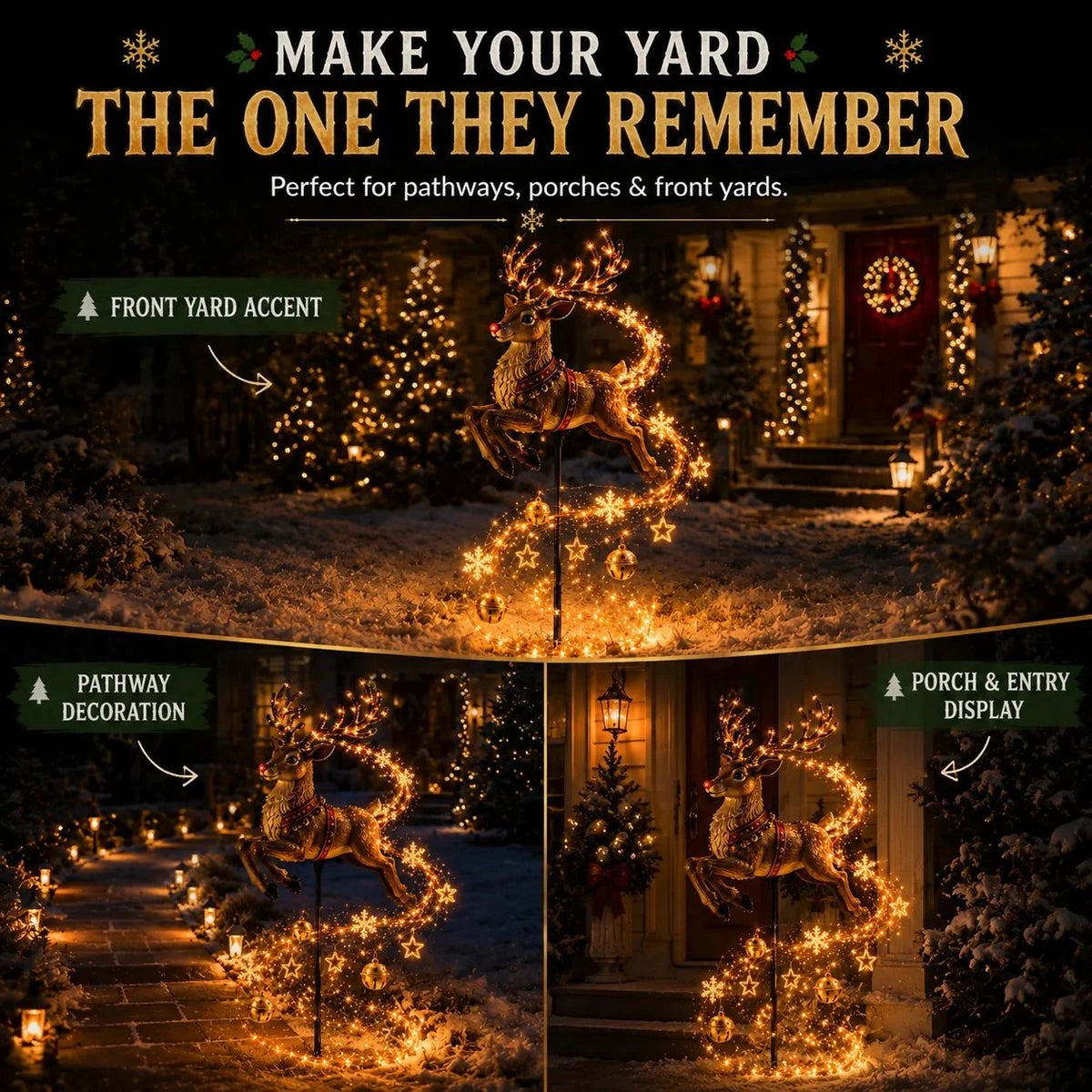 🎄 ✨Christmas Magic Solar Garden Stake Light