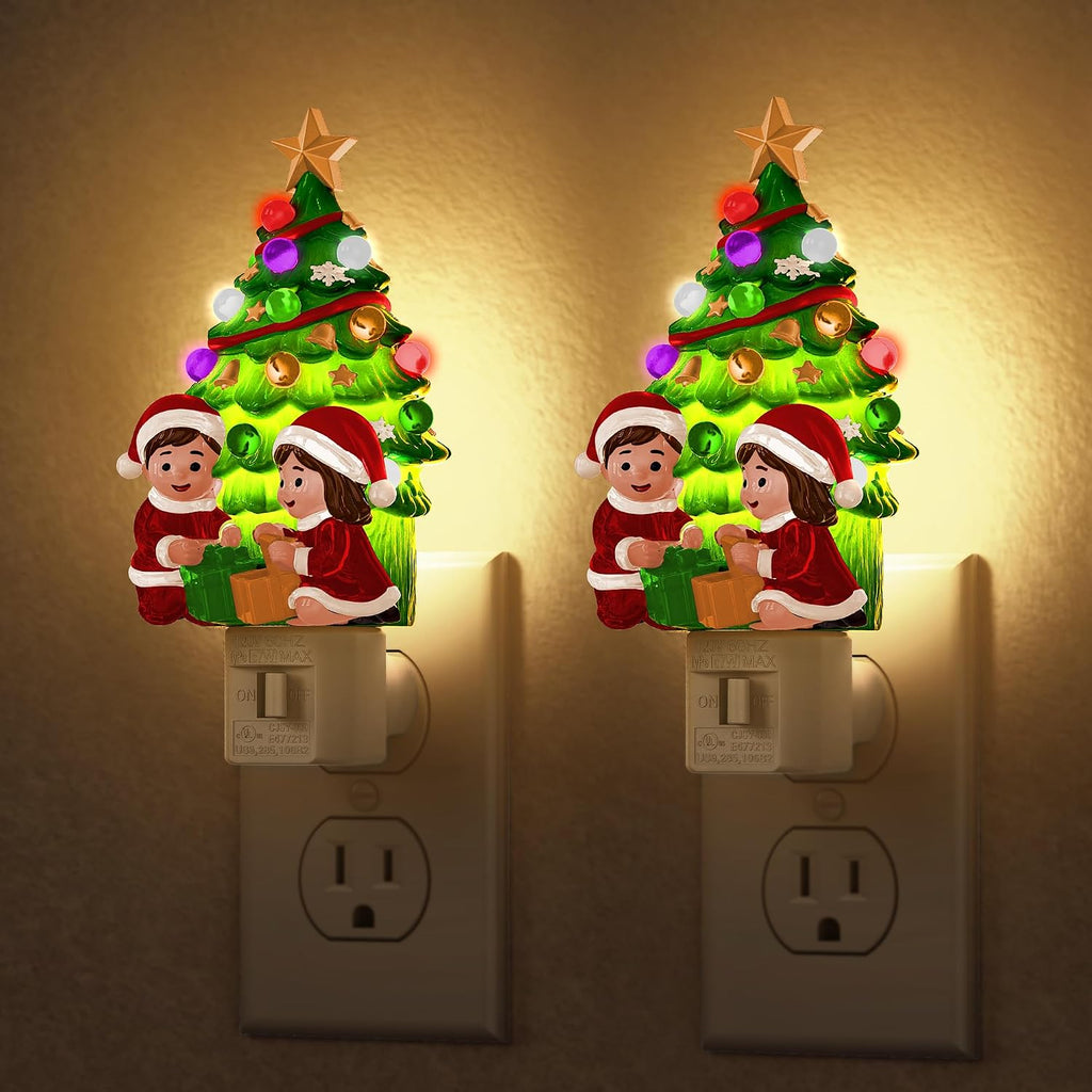 Snowman Christmas Tree Night Light Night Lights Plug into Wall