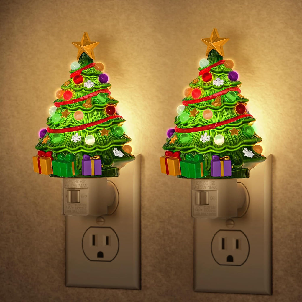 Snowman Christmas Tree Night Light Night Lights Plug into Wall