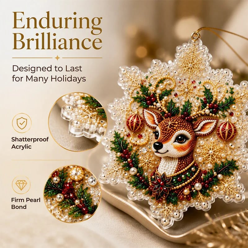 🎄 ONLY £7.99! Christmas DIY Hanging Ornament Set – 6 Festive Tree Decorations ✨