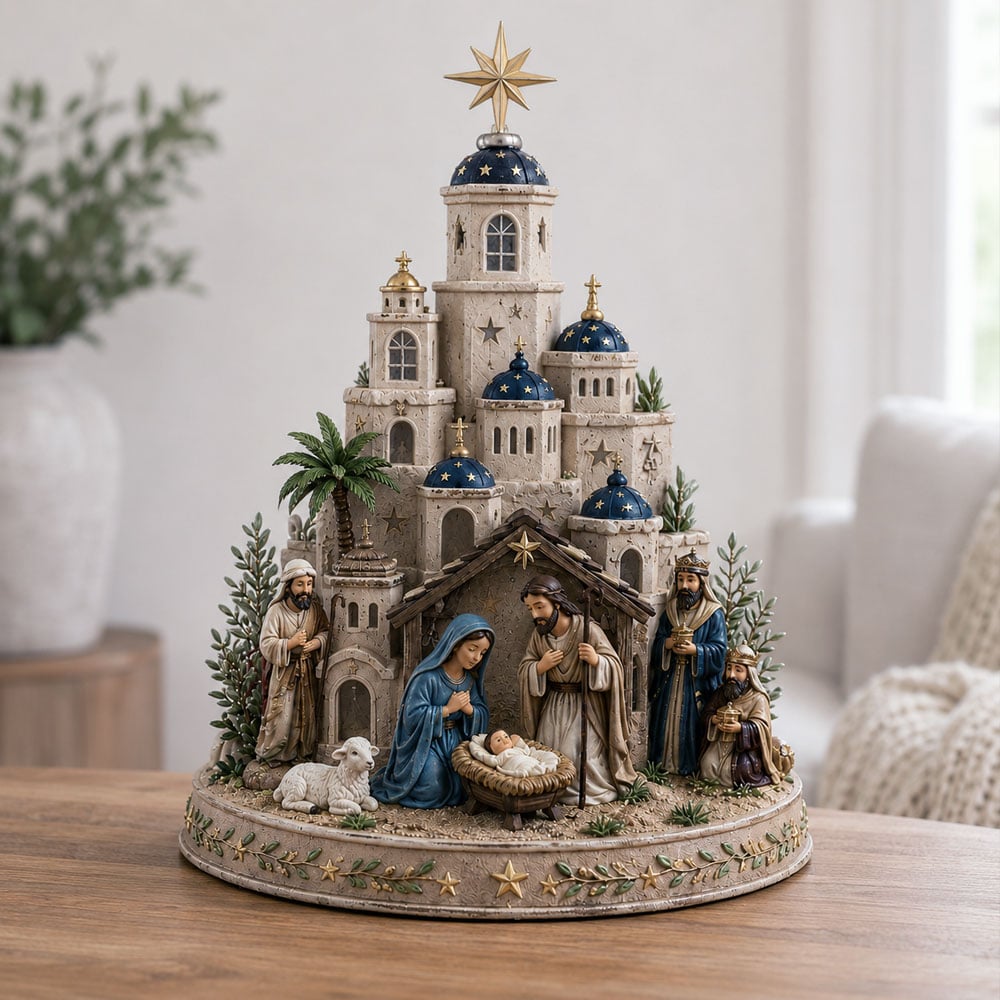 🔥 LAST DAY 49% OFF – ✨Bethlehem Nativity Church Light Tower✨