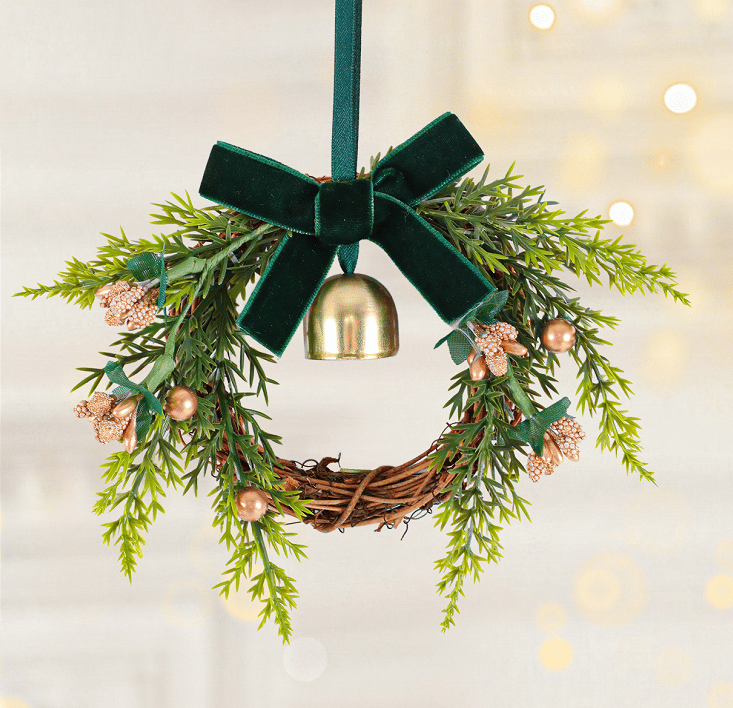 💥 56% OFF! 🎄Mini Christmas Wreaths✨Maximum Holiday Magic, Instant Festive Charm & Versatile Decor! 🎀