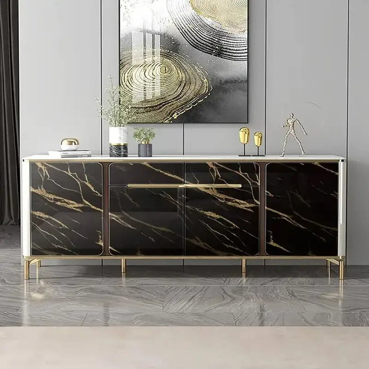 Gold Marble Pattern Self-Adhesive Wallpaper Roll