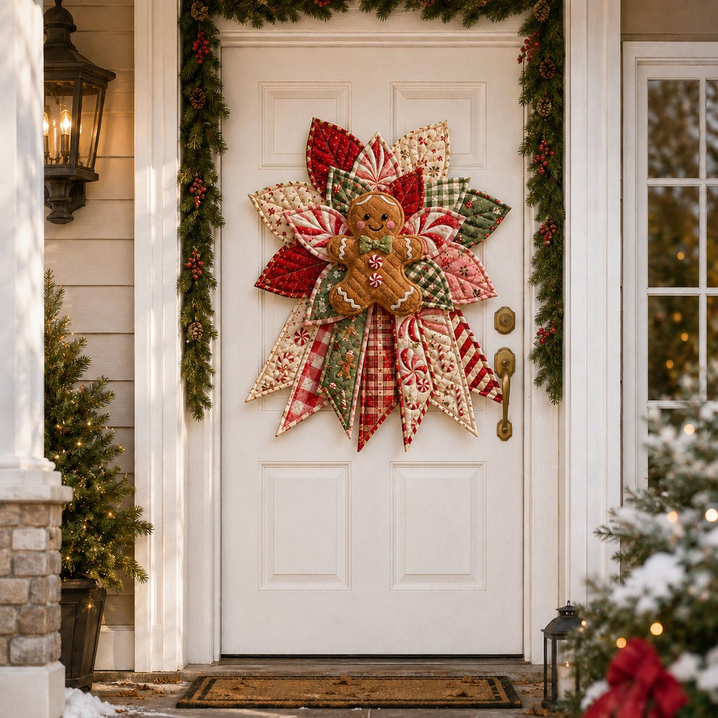 Holly Reindeer Delight - Oversized Christmas Character Quilted Door Hanger Sewing Kit