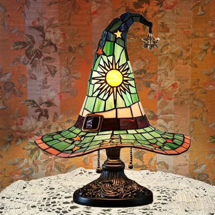🔥Exclusive Limited Item 👍🔥50%OFF♠️Witch Hat Night Light & Stained Glass Witch Hat Lamp🎁