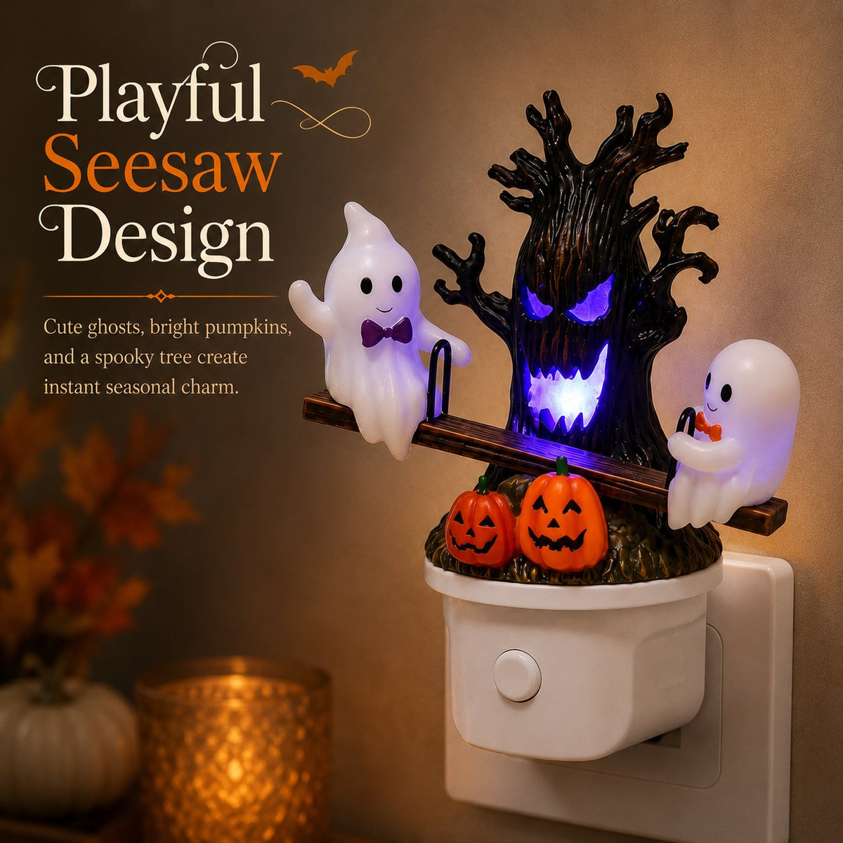 ✨Cute Halloween Glow 👻Pumpkins & Glowing Spooky Tree