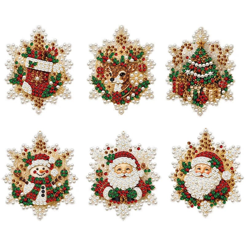 🎄 ONLY £7.99! Christmas DIY Hanging Ornament Set – 6 Festive Tree Decorations ✨