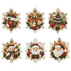🎄 ONLY £7.99! Christmas DIY Hanging Ornament Set – 6 Festive Tree Decorations ✨