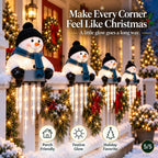🎄56% OFF|⛄ Snowman Icicle Christmas Porch Light – Cozy Holiday Glow