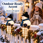 🎄56% OFF|⛄ Snowman Icicle Christmas Porch Light – Cozy Holiday Glow