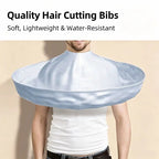 Portable Waterproof Hair Cutting Cape, Hair Catcher Bib, Reusable Barber Apron For Household & Salon Hair‐Cutting