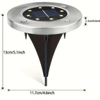 Yunsune Solar Ground Lights Outdoor – Waterproof Solar Garden Lights for Pathway, Lawn, Yard & Driveway, Cold White