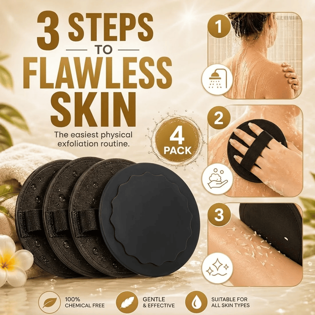 🛁4-in-1 Exfoliating Scrubber Set