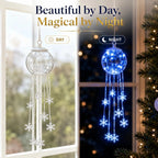 ❄️ Glowing Snowflake Cascade – Magical LED Christmas Hanging Decor