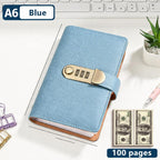 💵 100-Pocket Locking Cash Savings Binder | Save, Organize & Track Your Cash