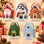 🎁Christmas Cottage Gift Box – 5 Festive Designs for Candy & Small Gifts