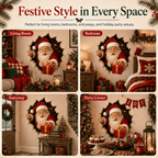 🎅Christmas Break-In 3D Wall Decal – Santa Surprise Effect Christmas Decoration