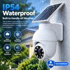 Yunsune 360° Solar Security Light – Motion Sensor Camera-Style Spotlight