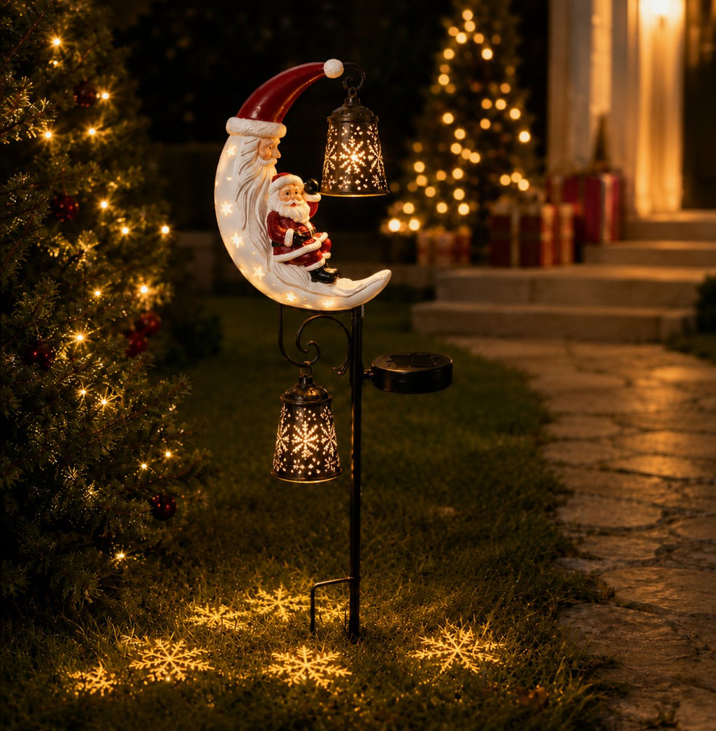 🔥 68% OFF | Christmas Moon Solar Garden Light 🎄