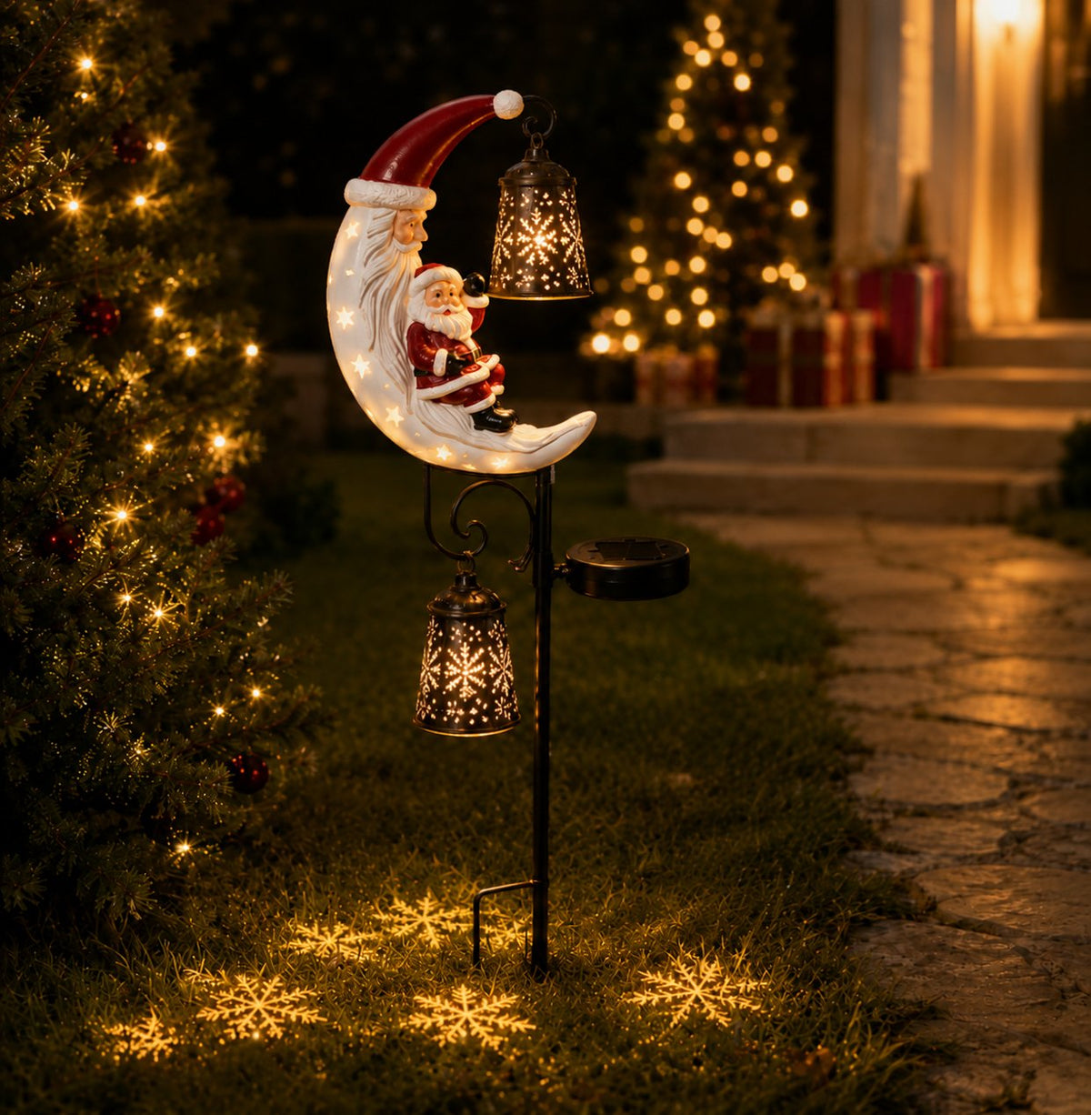 🔥 68% OFF | Christmas Moon Solar Garden Light 🎄