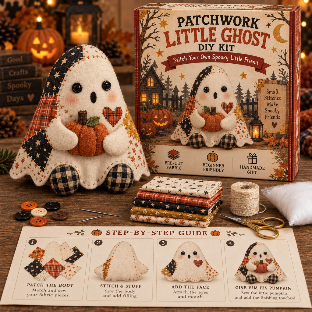 Spooky Stitches DIY Ghost Family Kit