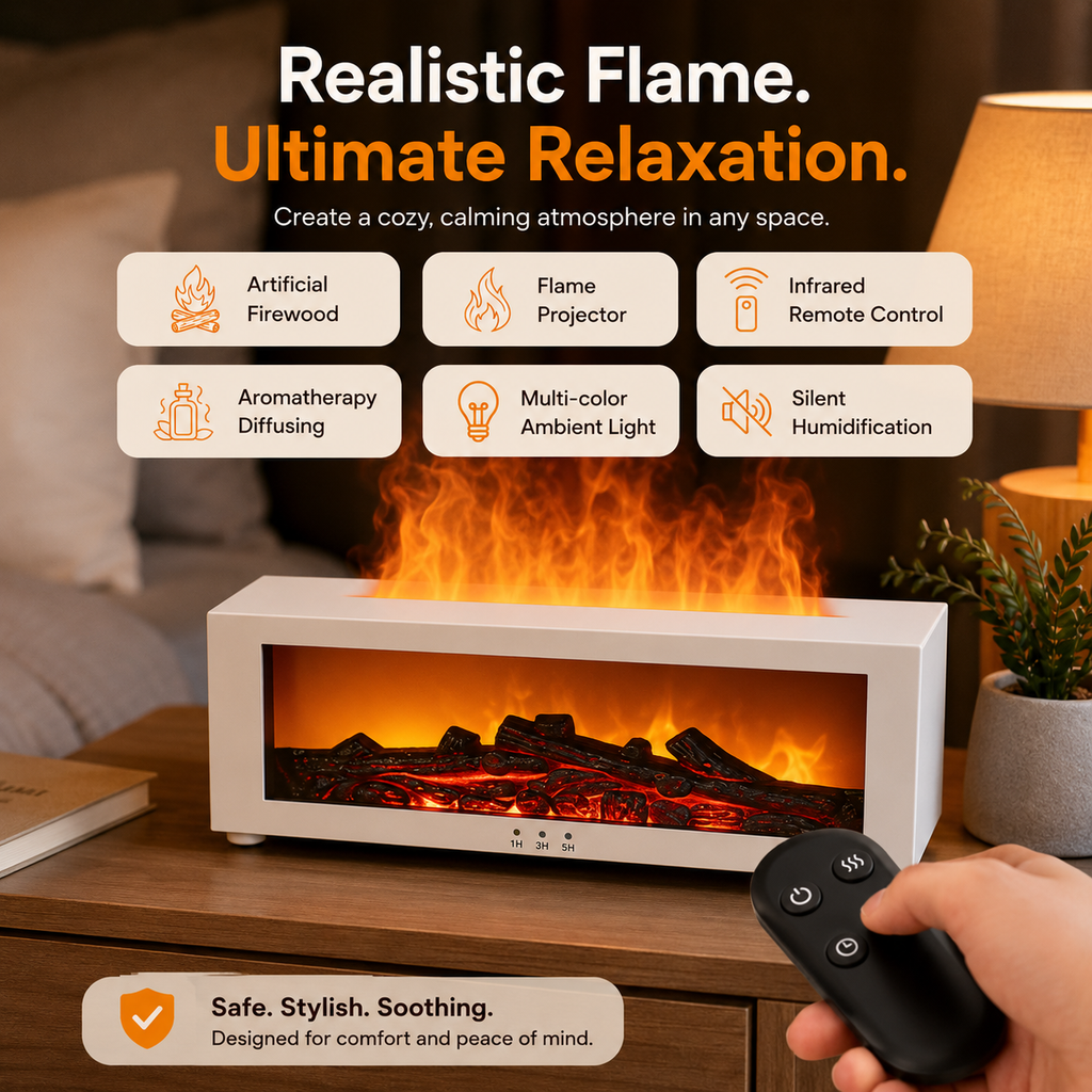 Yunsune™ Fireplace Diffuser Lamp