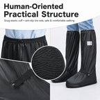 Waterproof Reusable Shoe Covers, Non‑Slip Rain Overshoes for Outdoor