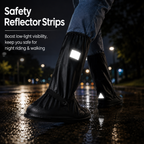 Waterproof Reusable Shoe Covers, Non‑Slip Rain Overshoes for Outdoor