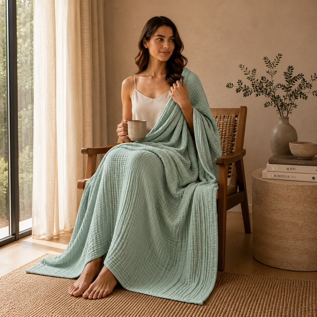 Lightweight Muslin Blanket
