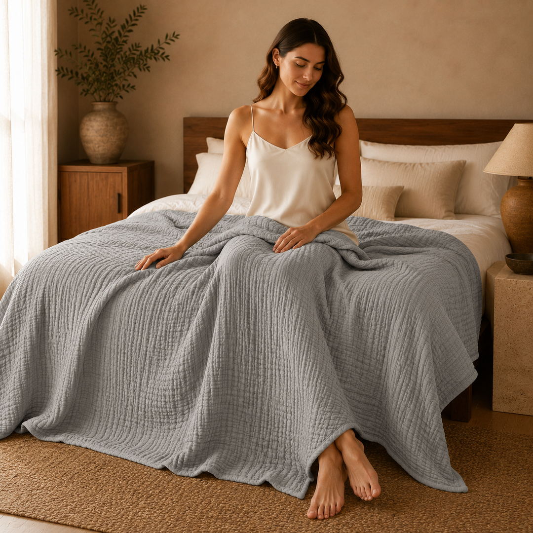 Lightweight Muslin Blanket