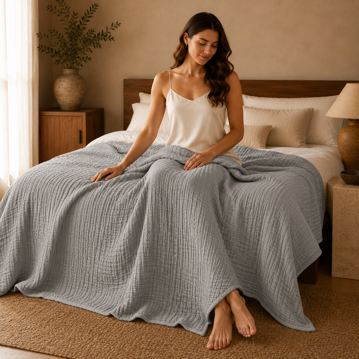 Lightweight Muslin Blanket