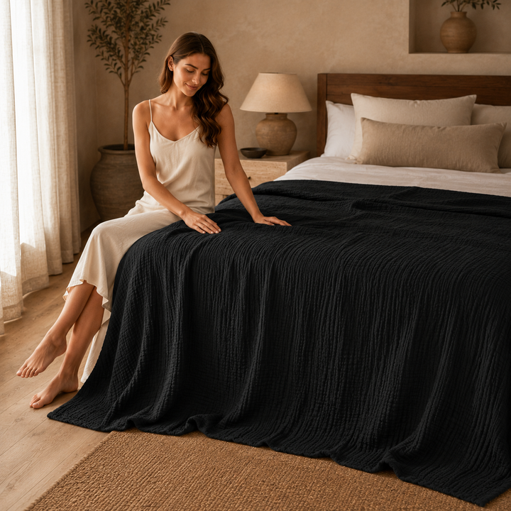 Lightweight Muslin Blanket