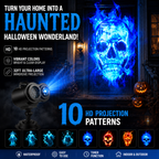 🎃Turn Your Home Into a Haunted Halloween Wonderland | 10 Unique HD Projection Patterns, 32FT Ultra-Large Display