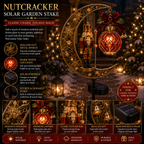 🔥LAST DAY 50% OFF  -Solar Christmas Crescent Garden Light 🎄✨