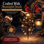 ❤️ Cardinal Memory Fountain – Lighted Christmas Remembrance Garden Decor