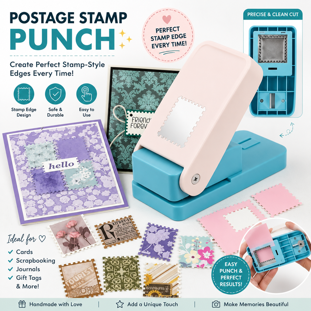 📮Create-Your-Own Vintage Stamp Paper Punch✂️