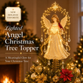🔥Last Day 45% OFF✨ Lighted Angel Christmas Tree Topper with Cardina