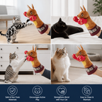 Interactive Kangaroo Boxing Hand Puppet Cat Toy